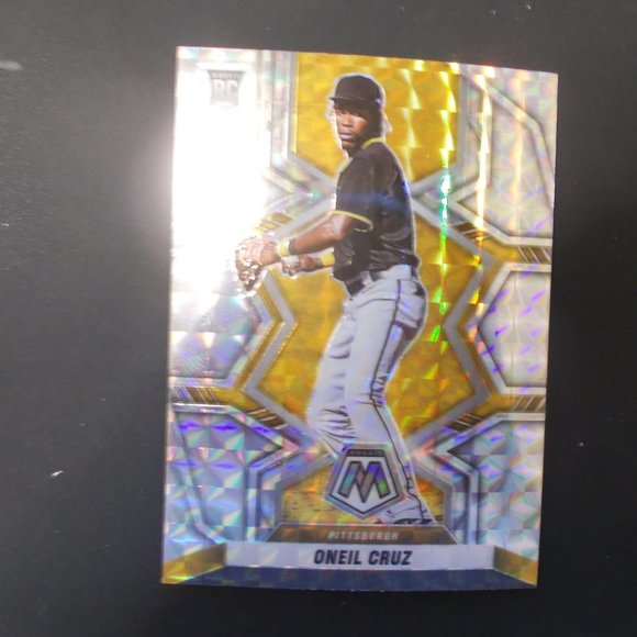 2022 Panini Mosaic Oneil Cruz Prizm Short Print Rookie Card Pirates - Picture 1 of 4
